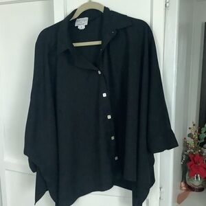 Chico's Charcoal Button-Up Blouse